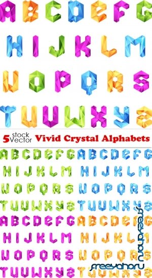 Vectors - Vivid Crystal Alphabets