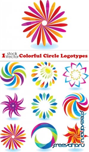 Vectors - Colorful Circle Logotypes