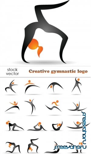  - Creative gymnastic logo