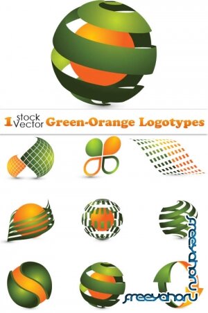 Vectors - Green-Orange Logotypes