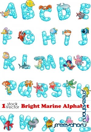 Vectors - Bright Marine Alphabet