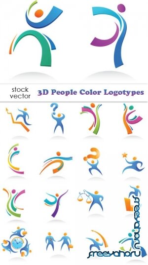   - 3D People Color Logotypes