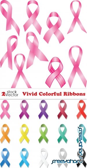 Vectors - Vivid Colorful Ribbons