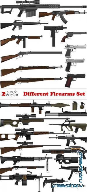 Vectors - Different Firearms Set