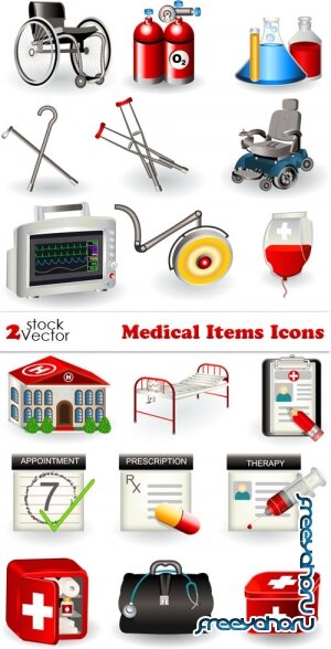 Vectors - Medical Items Icons