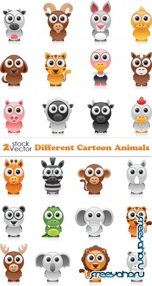 Vectors - Different Cartoon Animals