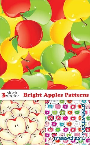 Vectors - Bright Apples Patterns