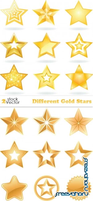 Vectors - Different Gold Stars