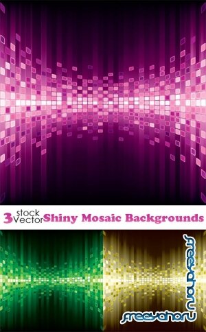 Vectors - Shiny Mosaic Backgrounds