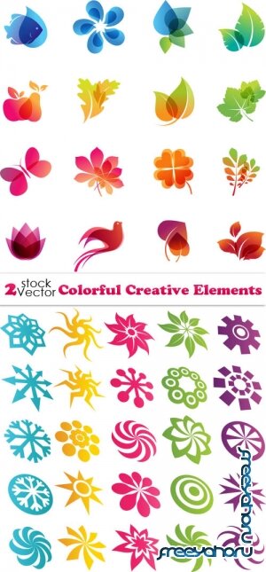 Vectors - Colorful Creative Elements