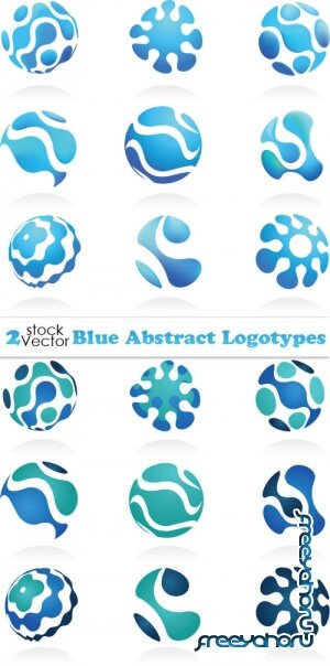 Vectors - Blue Abstract Logotypes