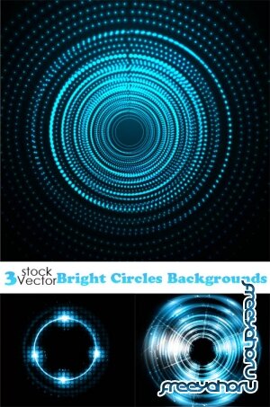 Vectors - Bright Circles Backgrounds