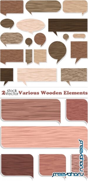 Vectors - Various Wooden Elements