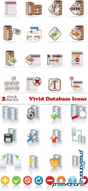 Vectors - Vivid Database Icons