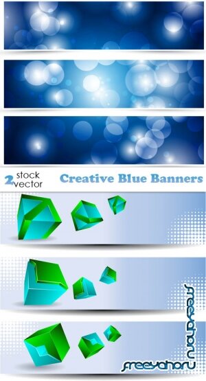   - Creative Blue Banners