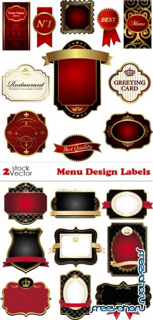 Vectors - Menu Design Labels
