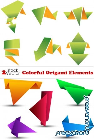 Vectors - Colorful Origami Elements