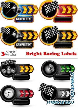 Vectors - Bright Racing Labels