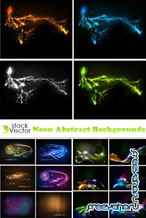 Vectors - Neon Abstract Backgrounds