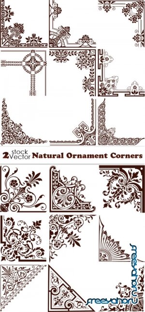 Vectors - Natural Ornament Corners