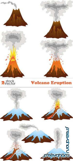 Vectors - Volcano Eruption