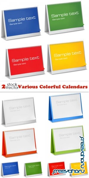 Vectors - Various Colorful Calendars