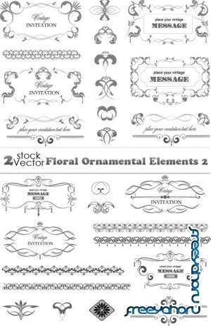 Vectors - Floral Ornamental Elements 2