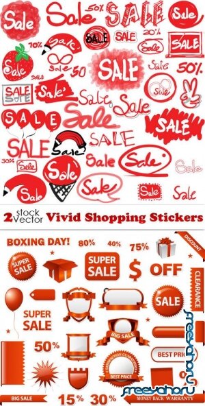 Vectors - Vivid Shopping Stickers