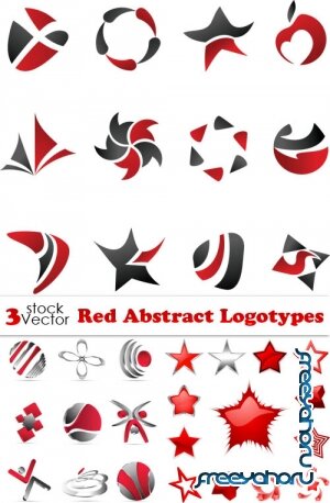 Vectors - Red Abstract Logotypes