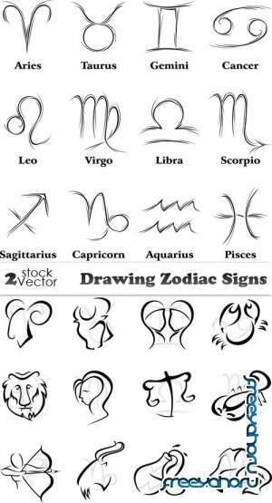 Vectors - Drawing Zodiac Signs