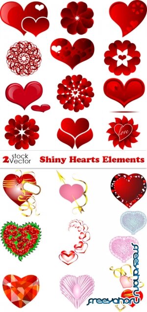 Vectors - Shiny Hearts Elements