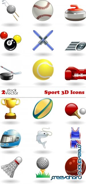 Vectors - Sport 3D Icons