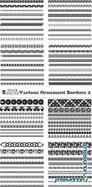 Vectors - Various Ornament Borders 2