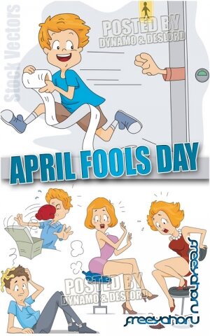 April Fools day - Stock Vectors