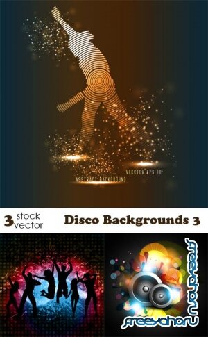 Векторный клипарт - Disco Backgrounds 3