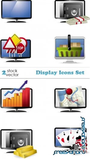 Векторный клипарт - Display Icons Set