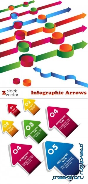Векторный клипарт - Infographic Arrows