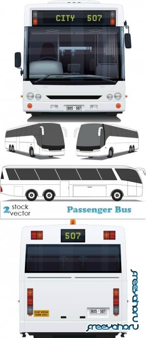 Векторный клипарт - Passenger Bus