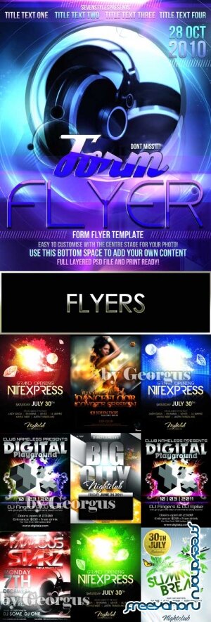 Collection flyers (PSD)
