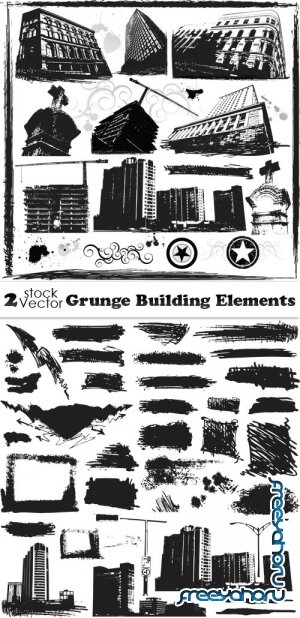 Vectors - Grunge Building Elements