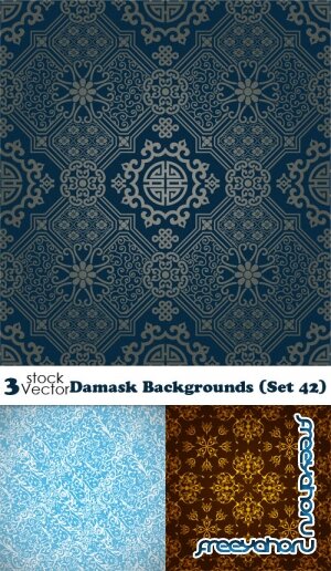 Vectors - Damask Backgrounds (Set 42)
