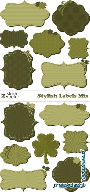 Vectors - Stylish Labels Mix