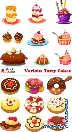 Vectors - Various Tasty Cakes