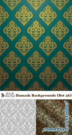 Vectors - Damask Backgrounds (Set 46)