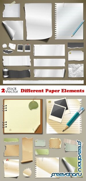 Vectors - Different Paper Elements