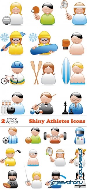 Vectors - Shiny Athletes Icons