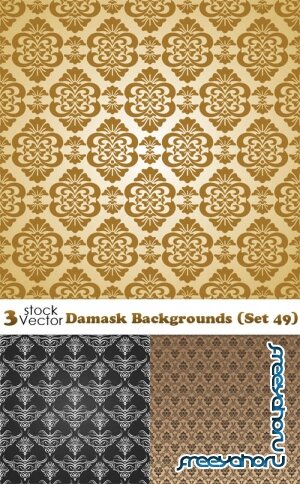 Vectors - Damask Backgrounds (Set 49)