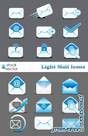 Vectors - Light Mail Icons