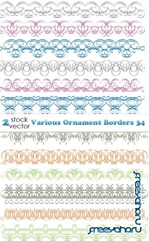Vectors - Various Ornament Borders 34