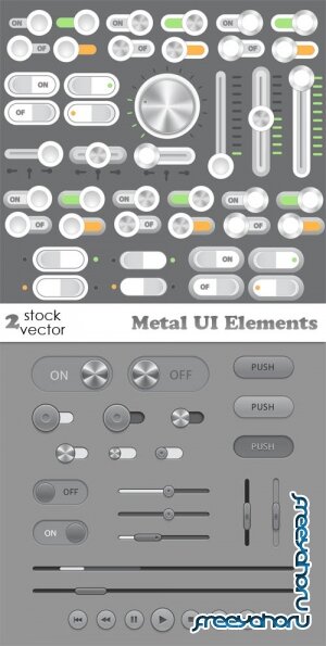 Vectors - Metal UI Elements